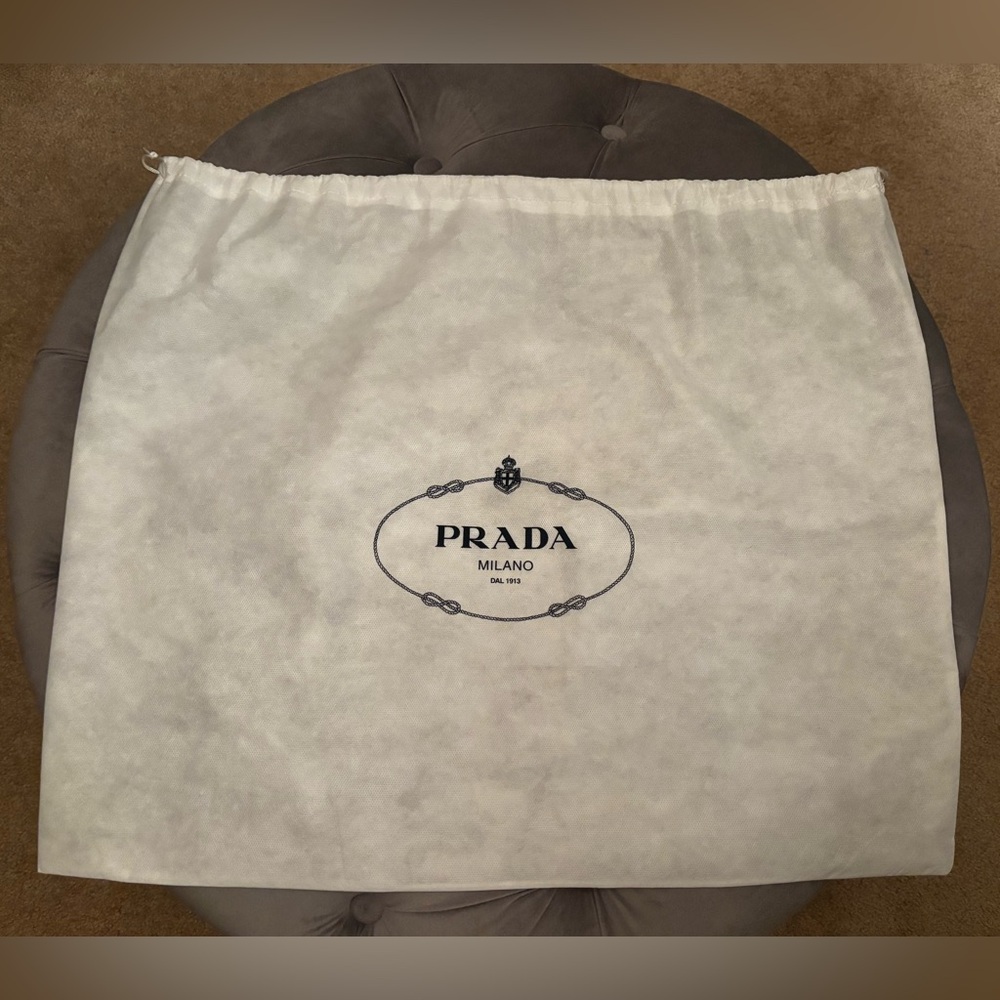 Prada Cream Dust Bag  23x19